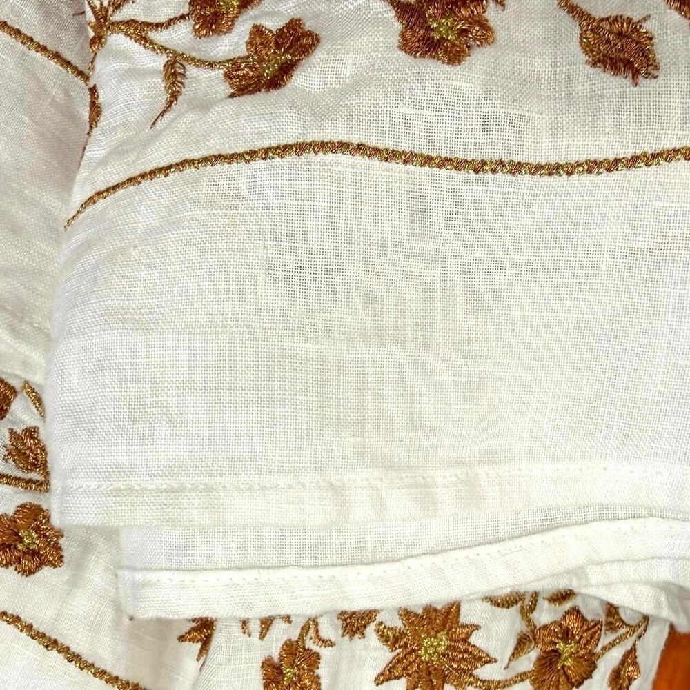 Agua by Agua Bendita Small Linen Maxi Dress Embroidered NWT- See Notes - Picture 16 of 16